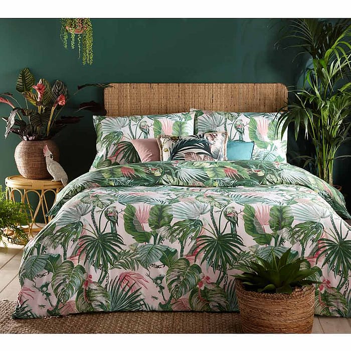 Rainforest Reversible Bed Linen Set | Tropical Green Rainforest and ...